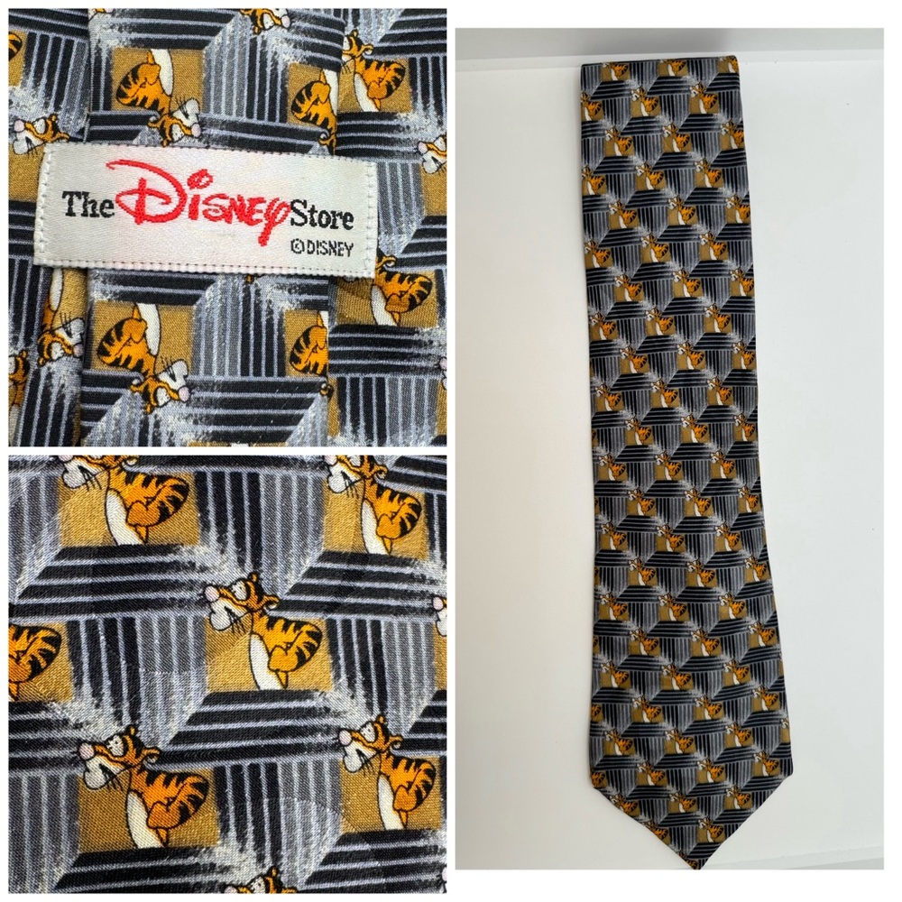 Walt Disney World Tigger Cartoon Novelty Necktie 100% Silk